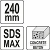 Yato YT-47348, Ocel, 240 mm, 1 kusů Náhled obrázku produktu 4
