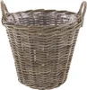 Pflanzkorb Rustikal Rattan Ø 45x40cm grau Produktbild-Vorschau 1