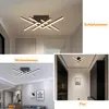 Collage of images showing a modern LED ceiling light installed in different room settings. Náhled obrázku produktu