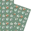 Süßes Winter Geschenkpapier mit Weihnachts Fuchs auf Produktbild-Vorschau 1