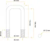 Quadratrohrbügel M12 105/42/105 mm für Pkw-Anhänger Produktbild-Vorschau 2
