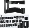 A collection of modular kitchen cabinets displayed against a white background. Produktbild-Vorschau