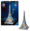 Ravensburger 3D Pz Iconics Torre Eiffel con luci Anteprima dell’immagine prodotto 3