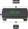 MAXXIVA fitness stepper, výškovo nastaviteľný, zelená Náhľad obrázku produktu 3