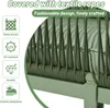 A close-up view of a green outdoor furniture set, highlighting its textile rope design and featuring informational icons. Anteprima dell’immagine prodotto