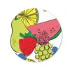 MuchoWow® Mauspad Mousepad Obst - Cartoon - Muster 30x30 cm Produktbild-Vorschau 1
