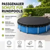 Poolabdeckplane rund schwarz – 200 g/m² Solar Poolabdeckung Produktbild-Vorschau 7