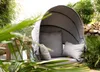 Egg Chair Loungesessel mit faltbarem Dach Anthrazit Produktbild-Vorschau 9