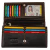Vintage Damen Portemonnaie Groß Geldbörse aus Echtleder - Produktbild-Vorschau 8