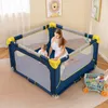 COSTWAY 127x127 cm Laufstall Baby faltbar, Laufgitter mit Produktbild-Vorschau 4