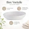 Testrut Axentia portasapone Leander in Vetroceramica bianca Anteprima dell’immagine prodotto 5