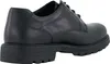A single black leather shoe shown from a side-rear angle against a white background. Produktbild-Vorschau
