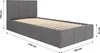 Muralo POLSTERBETT für Schlafzimmer Polsterbett mit Produktbild-Vorschau 2