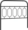 vidaXL Ersatz-Kopfteil Metall Schwarz 107 cm Produktbild-Vorschau 1