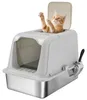 PawHut Katzenklo, Katzentoilette mit Deckel, Streuschaufel, Produktbild-Vorschau 1