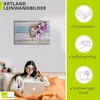 ARTland Leinwandbild Stillleben mit Kirschblüten und Herzen Produktbild-Vorschau 3