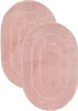 Badematten Set - 2-Teilig - 40x60 cm - Rosa - Oval - Weiche Produktbild-Vorschau 1