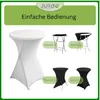 Stehtischhusse Stretch Weiß 80cm Produktbild-Vorschau 4
