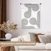 MuchoWow® Wandteppich Wandbehang Kunst - Kreis - Schwarz - Produktbild-Vorschau 2