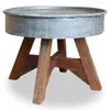 vidaXL Couchtisch Gemischtes Altholz 60x45 cm Silbern Produktbild-Vorschau 11