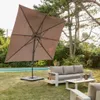 Ombrellone rettangolare decentrato, 3x4m, Beige Anteprima dell’immagine prodotto 4