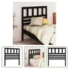 The Living Store Kopfteil Schwarz 81x4x100 cm Massivholz Produktbild-Vorschau 7