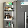 360Home Kühlschrank Regal Gewürzregal Hängeregal trag bis Produktbild-Vorschau 5