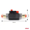 A product shot of an automatic fuse switch with dimensions indicated. Podgląd zdjęcia produktu