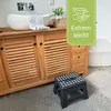 Klapphocker / Tritthocker, 29x22x22 cm, schwarz Produktbild-Vorschau 3