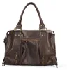 Damen Schultertasche aus bedrucktem Wildleder mit Produktbild-Vorschau 1
