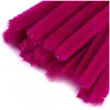 Pfeifenreiniger 20er Chenille-Draht 6mm, Länge 30cm, Dunkelpink Produktbild-Vorschau