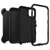 A disassembled black phone case is shown against a white background. Voir les images du produit