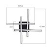 ZMH Plafoniere Camera da letto LED Nero 24W Luce soggiorno Anteprima dell’immagine prodotto 4