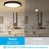 ZMH LED plafoniera nera piatta IP44 22cm bianco caldo 15W Anteprima dell’immagine prodotto 15