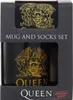 Set cadeau avec mug et chaussettes logo queen 315 ml et Voir les images du produit 1