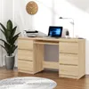 vidaXL Psací stůl Sonoma dub 140x50x77 cm materiál na bázi Náhled obrázku produktu 3