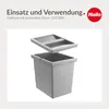 Hailo coperchio 6,5L contenitore interno grigio sistema Anteprima dell’immagine prodotto 3