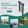 Table de balcon pliable - Table suspendue en métal, noire Voir les images du produit 4