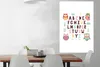 MuchoWow® Poster Illustration von Alphabet und Eulen 80x120 Produktbild-Vorschau 2