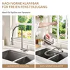Homelody Vorfenster Küchenarmatur 90° Faltbar 360° Drehbare Produktbild-Vorschau 3