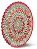 Servierplatte Lagan KaraKalam KR11 rot Ø 37 cm Plowplatte Produktbild-Vorschau 2