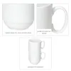 6er Set Tommy Kaffeebecher 220ml weiß Porzellan 6 Personen Produktbild-Vorschau 4