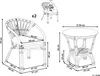 BELIANI Balkonset Schwarz Rattan 3-teilig 2 Sessel mit Produktbild-Vorschau 3