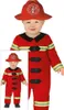 A baby wearing a firefighter costume. Anteprima dell’immagine prodotto