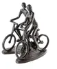 Escultura de metal, par, temática de ciclismo, motivo de Vista previa de la imagen del producto 1