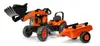 FALK - Kubota-Tretraktor mit Ladeklappe und Anhänger Produktbild-Vorschau 1