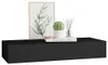 vidaXL Nástenná polica so zásuvkou čierna 60x23,5x10 cm MDF Náhľad obrázku produktu 4