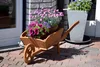 Blumenkasten Schubkarre aus Holz 130 x 47 x 43 cm braun Produktbild-Vorschau 6