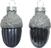 Christbaumschmuck Eicheln 4cm Glas 12 Stück - Nachtblau / Produktbild-Vorschau 1