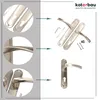 A collage of images showing different views and details of door handles and related hardware, with a brand logo and slogan at the top right. Produktbild-Vorschau